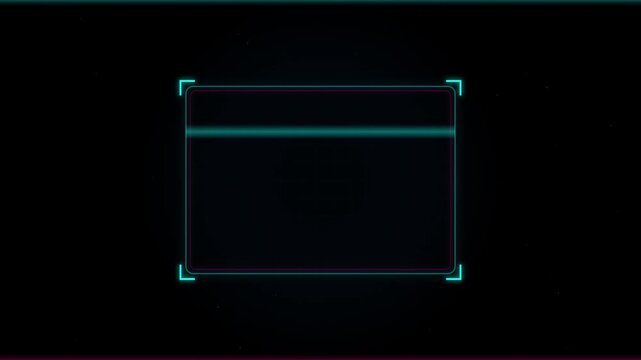 Cyber ​​HUD Scanner Frame Scanning Laser Motion Loop