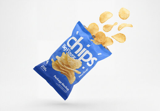 Potato Chips Packaging Mockup