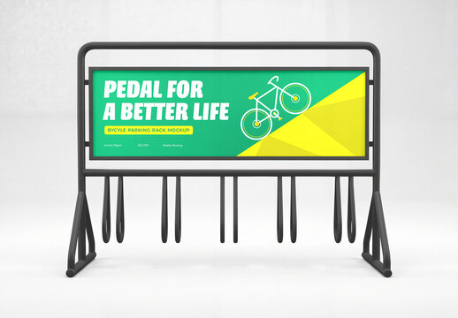 Bicycle Parking Rack Mockup