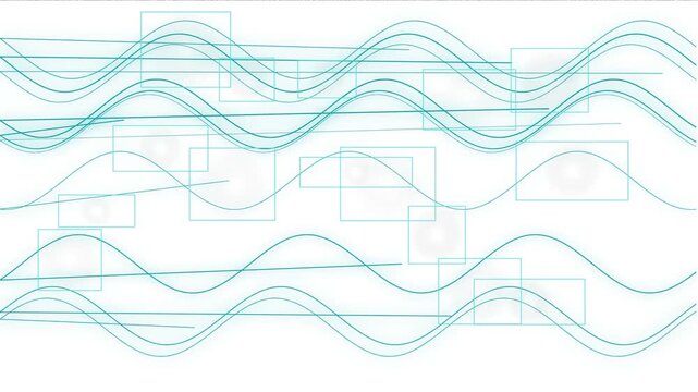 Abstract flowing wavy lines geometric shapes fluid modern background design art pattern motion graphic curve texture digital waves