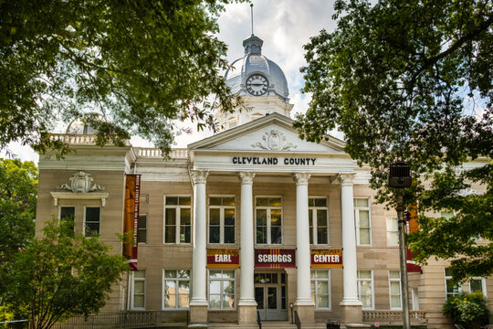 Cleveland County Courthouse and Earl Scruggs Center in Shelby North Carolina
