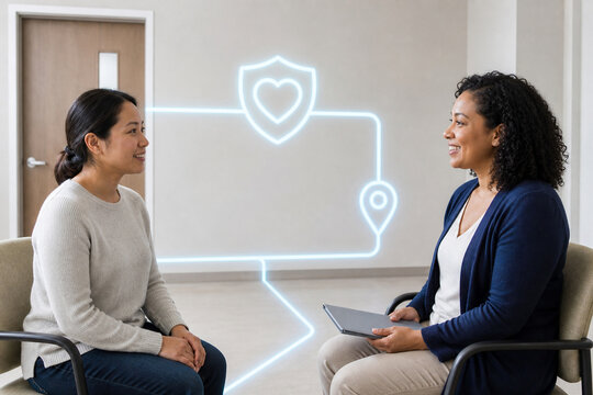 Newcomer meets community health navigator