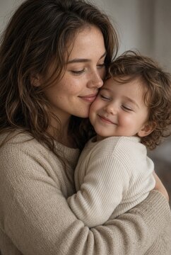 Donna successo con bambino famiglia