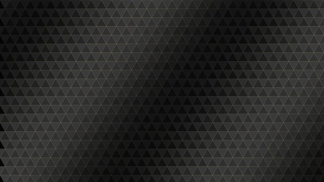 Dark geometric triangle pattern background with subtle gradient lighting effect