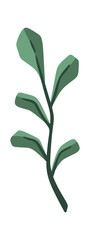 Naklejka premium Mistletoe Sprig Botanical Element Cartoon