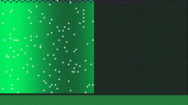 Retro pixel art background green black grid pattern video game level design wallpaper