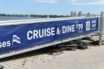 Obraz premium banner of City Cruises (Cruise & Dine offer) at Harbourfront, Toronto
