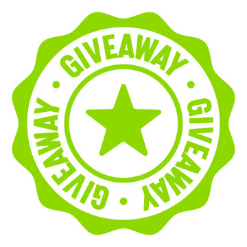 giveaway seal badge. giveaway label sticker. Vector sign