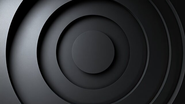 Concentric dark grey circles with textured background, geometric pattern