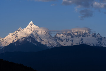 Fototapeta premium Kawagarbo Golden Summit Illumination