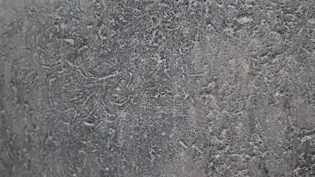 Slow Pan Across Weathered Grey Concrete Cracked Grunge Texture