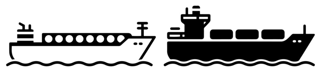 Obraz premium lng tanker ship icon vector
