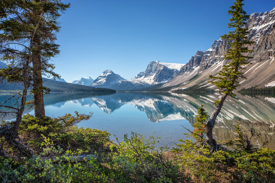 Bow Lake in Banff National Park, Alberta, Canada