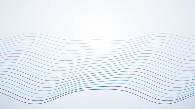 Architectural Contour Lines Blue Silver Curving Surface Loop