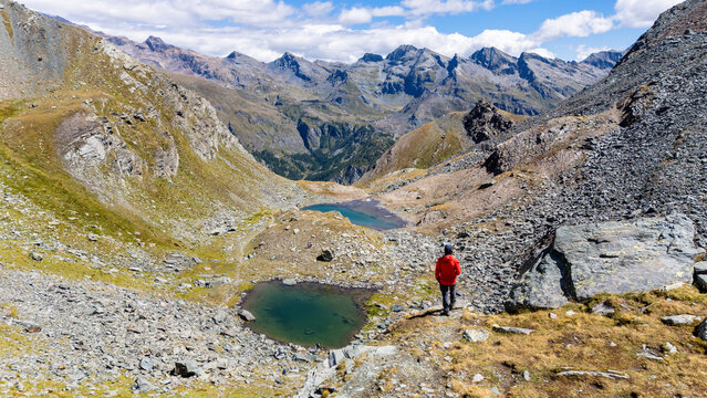 I Laghi  del Saler a Gressoney dal colle del Rothorn