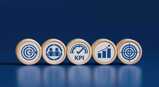 Kpi business performance indicator target growth management success strategy marketing analytics data measurement goals