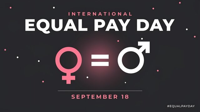 International equal pay day vector illustration
