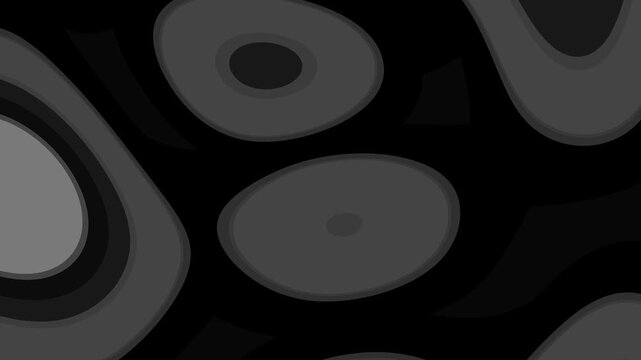 Combining the keywords and existing title zebra animation swirls within a black and white abstract organic blob pattern.