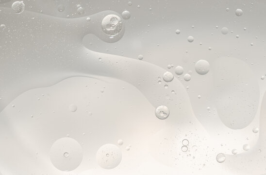 Abstract clear water bubbles essential oil beauty collagen Serum Repair cell background.
