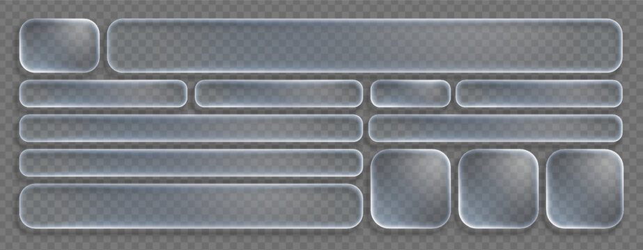 Liquid glass morphism button frame with 3d transparent rectangle effect. UI text shape digital icon on glassmorphism bubble background. Abstract box design for modern interface and web element.