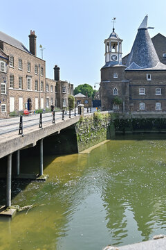 The Clock Mill was rebuilt by Philip Metcalfe between 1815 and 1817 incorporating the old clock, and an older bell, London, United Kingdom, 19 June 2025