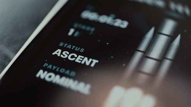 Ascent status confirms nominal payload on launch dashboard
