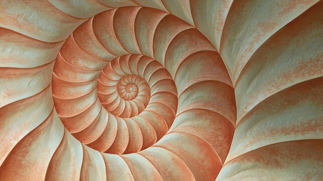 Close-up of a spiral-like structure.