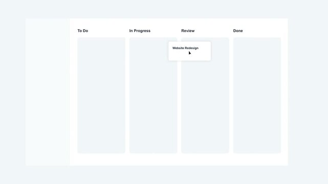 Digital Project Management Dashboard Interface Featuring A Dynamic Kanban Board Workflow For Streamlining Task Organization And Team Productivity