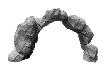 Fototapeta premium Rugged gray stone arch formation