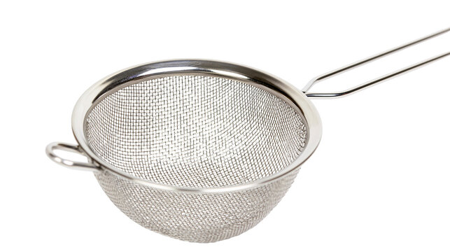 Stainless steel fine mesh kitchen strainer with long handle