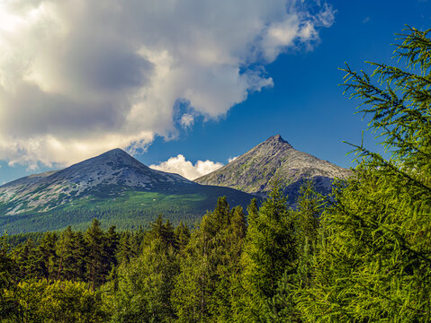 The Majestic Duo of Krivan and Ramena Peaks in high Tatras