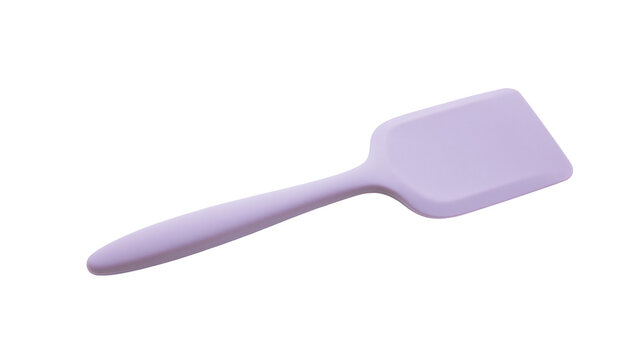 Light purple silicone kitchen spatula for baking and cooking