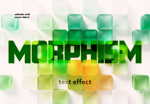 Translucent Glass Text Effect