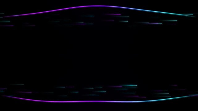 Neon light trails motion abstract background