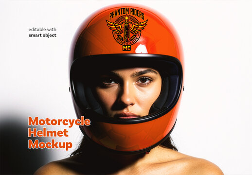Motorcycle Helmet Mockup