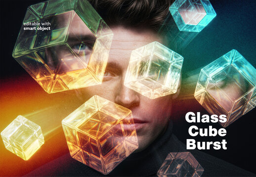 Glass Bube Burst Effect