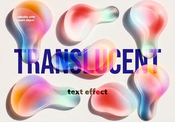 Translucent Gelly Text Effect