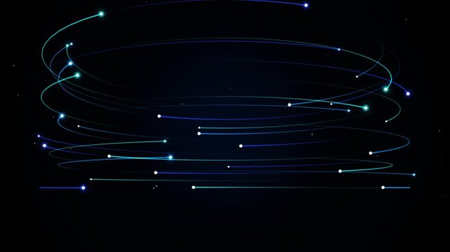 Neon light trails motion background