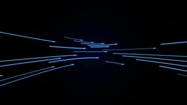 Neon light trails motion blur abstract background