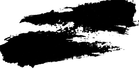 Fototapeta premium Black and White Vector Grunge Background with Ink Splashes, Paint Splatter, Rough Brush Strokes, Dirty Texture, Decorative Frame and Abstract Artistic Design Elements