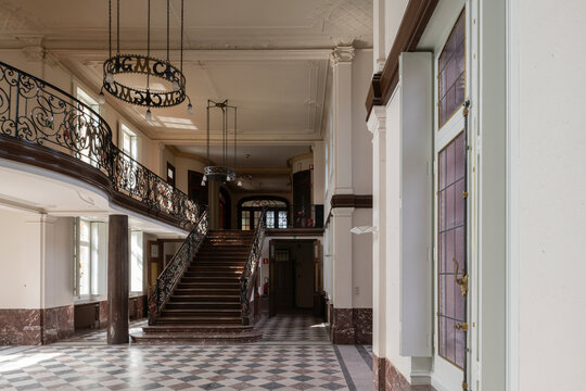 stairwell in mansion