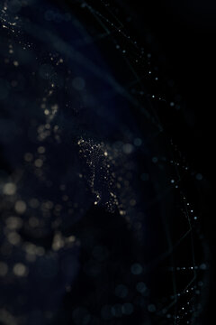 Global Digital Network over Planet Earth from Space