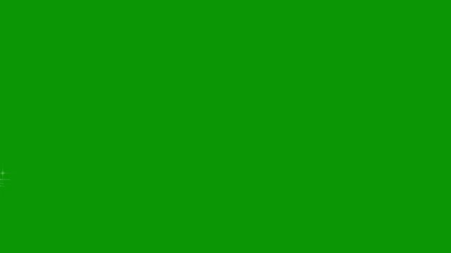 Glitter star burst glowing flat vector glitter particle trail animation glitter line star twinkle glittering, magic sparkles glitter line stars, glitter stars particles green screen. 4k video
