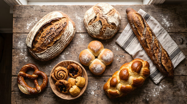 Assorted Freshly Baked Artisanal Breads