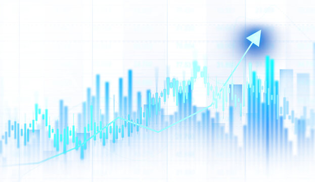 Transparent  stock market chart investment trading graph growth.Investment finance chart,stock market business and exchange financial growth graph.	
