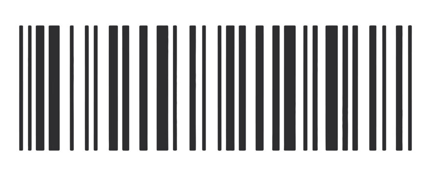 Barcode, fake sample symbol for product mockups, packaging designs, retail labels, transparent PNG graphics, and editable vector illustrations.