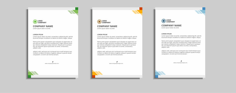 modern corporate letterhead template design