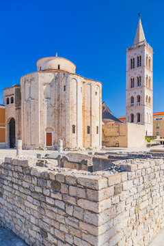 St Donatus Church in Zadar, Croatia &ndash; Pre-Romanesque Medieval Architecture and Historic Landmark