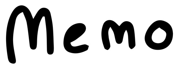 PNG Playful handwritten 'Memo' text in a casual, informal style, transparent background © Rawpixel.com