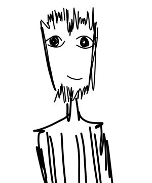 cartoon zombie hand drawn